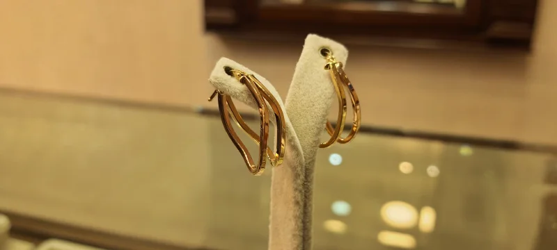 گوشواره حلقه ای بیضی